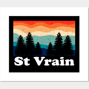 St Vrain Colorado Forest Camping Funny Hiking Posters and Art